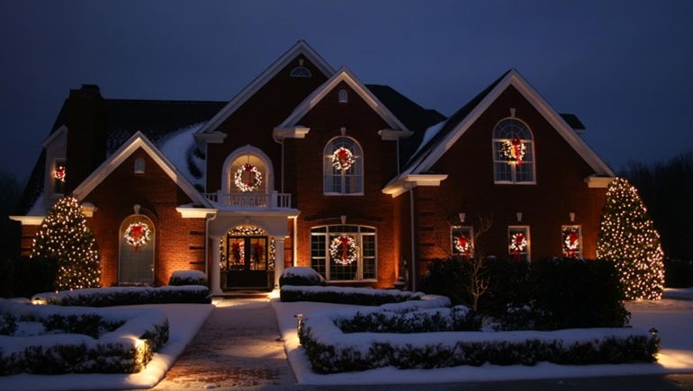 What are holiday lighting services?